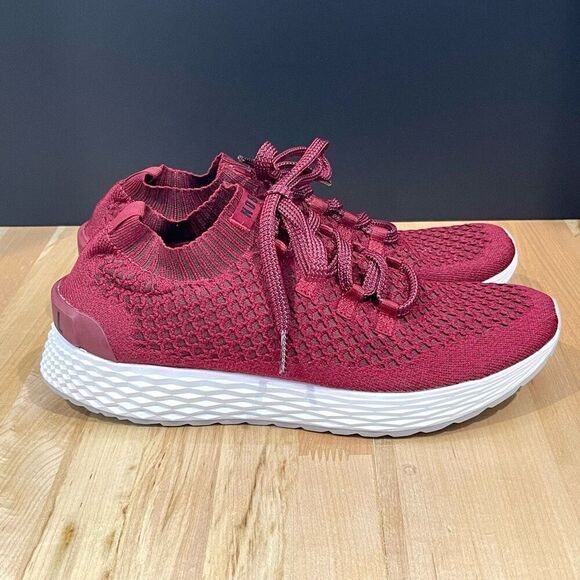 NOBULL Crimson Mid-rise diamond Knit Runners. RARE! Perfect condition. Soft ankl main image 6